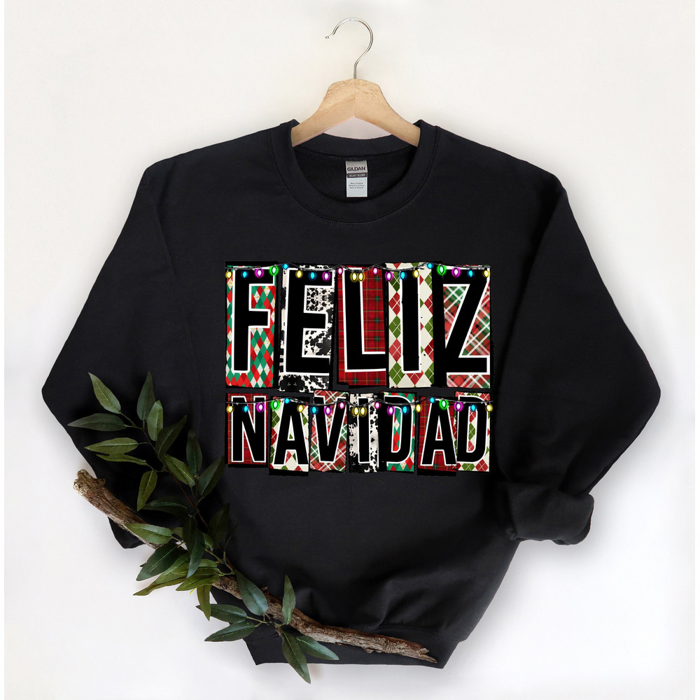 Feliz Navidad Shirt, Spanish Merry Christmas Shirt, Christmas lights Shirt, Christmas Family Matching, Cute family shirt, Christmas 2022 - 1.jpg