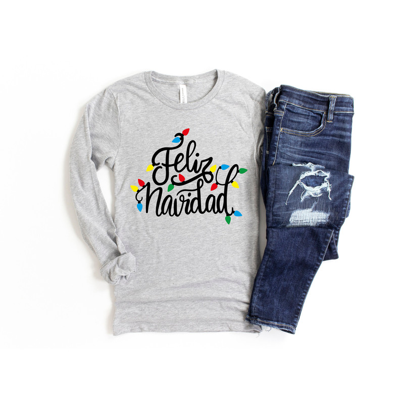 Feliz Navidad Shirt, Spanish Merry Christmas Shirt, Christmas lights Shirt, Christmas Family Matching, Cute family shirt, Christmas 2021 - 3.jpg