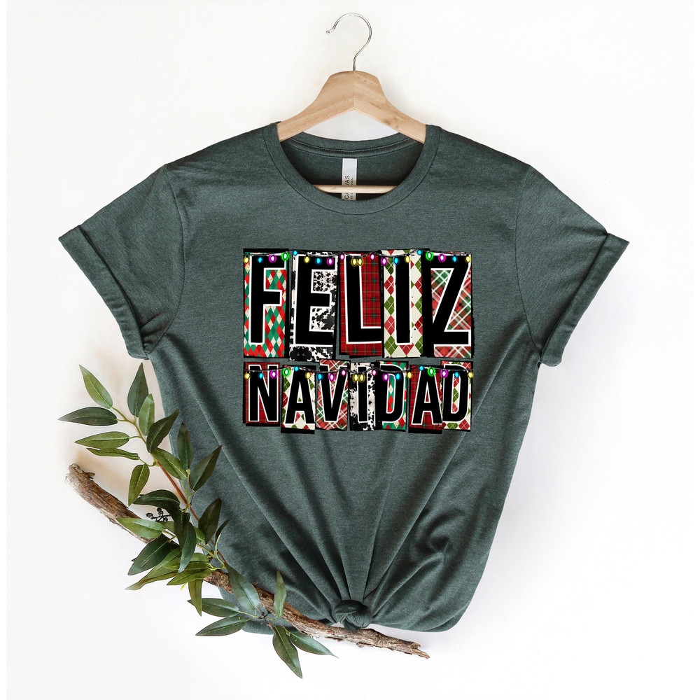 Feliz Navidad Shirt, Spanish Merry Christmas Shirt, Christmas lights Shirt, Christmas Family Matching, Cute family shirt, Christmas 2022 - 4.jpg