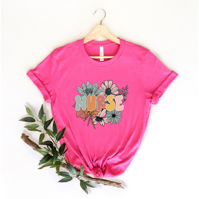 Flower Nurse Shirt, Strong Nurse Team Shirt, Nurse T-Shirt, Nurse Gifts, Nurse tshirt, Nurse Squad Shirt, Nurse Team Shirt, Nurse Tee - 2.jpg