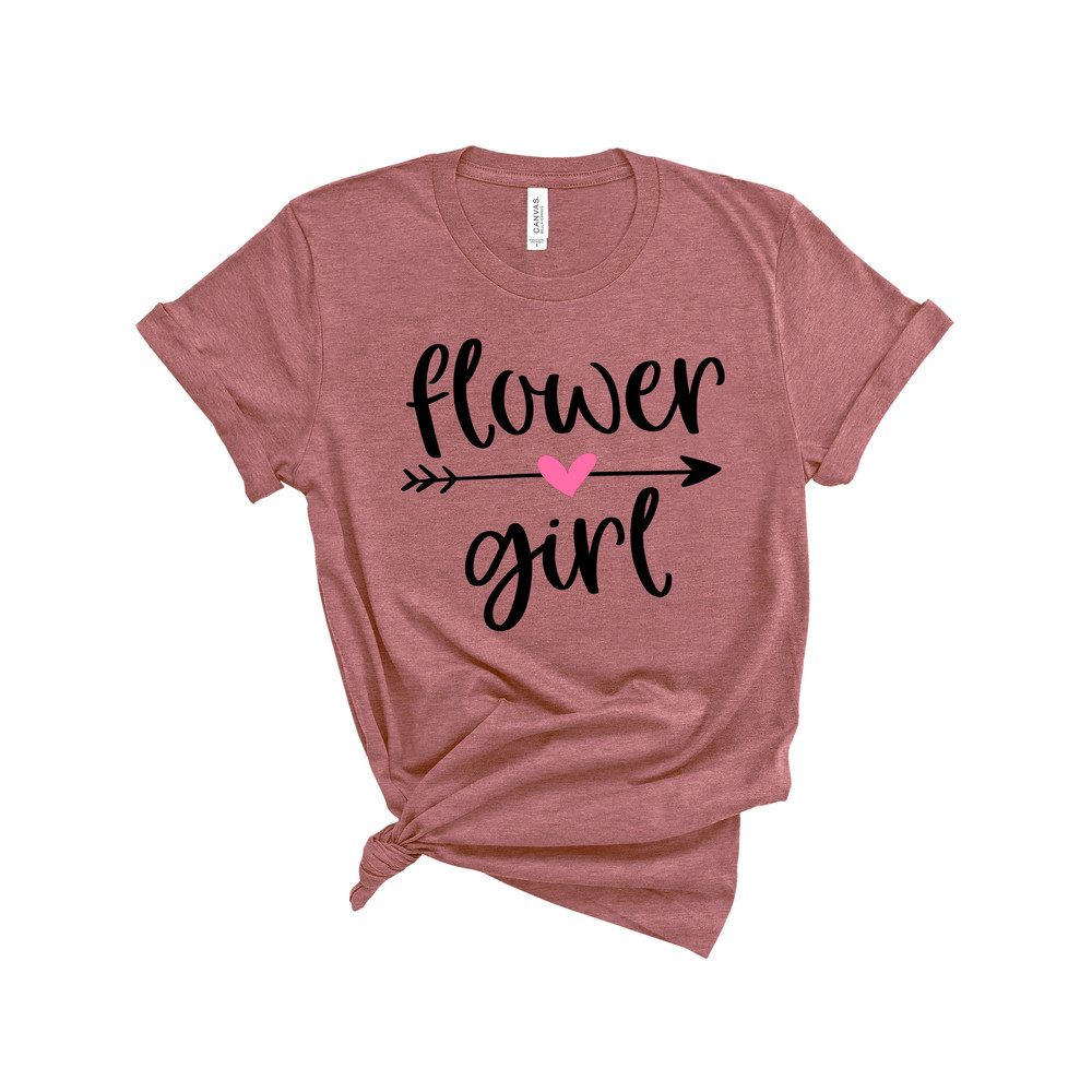 Flower Girl Shirt, Cute Flower Girl Idea, Wedding Tshirt, Matching Bridesmaid Tshirt, Custom Bridal Tshirts, Flower Girl Wedding Party Shirt - 4.jpg