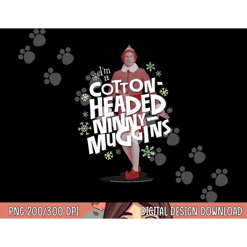 Elf Cotton-Headed Ninny Muggins  png, sublimation .jpg