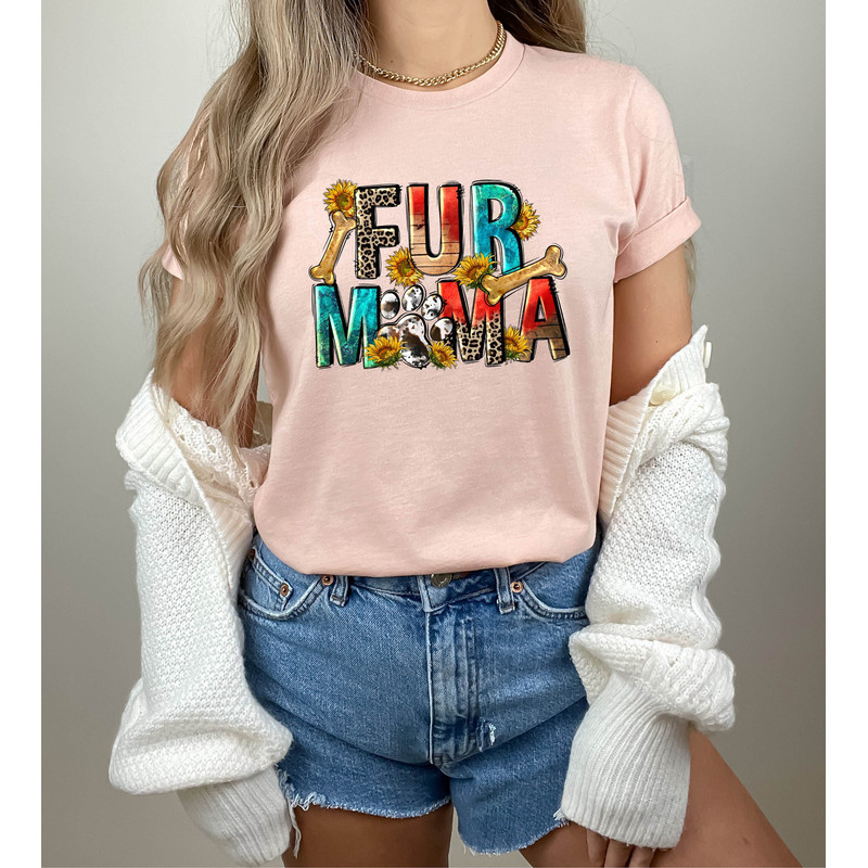Fur Mama Shirt dog T-shirt dog Gift Mom of Dogs Funny Shirt dog Shirt Fur Mama T Shirt Fur Mama Tee - 1.jpg