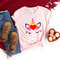 Girl Valentines Day Shirt,Valentines Day Unicorn with Tiara shirt,Cute Valentine Shirt,Cute Valentine Tee,Valentines Day Gift,Baby Girl Tee - 3.jpg
