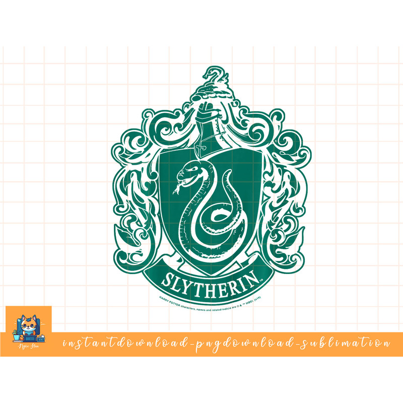 Kids Harry Potter Slytherin Simple House Crest png, sublimate, digital download.jpg