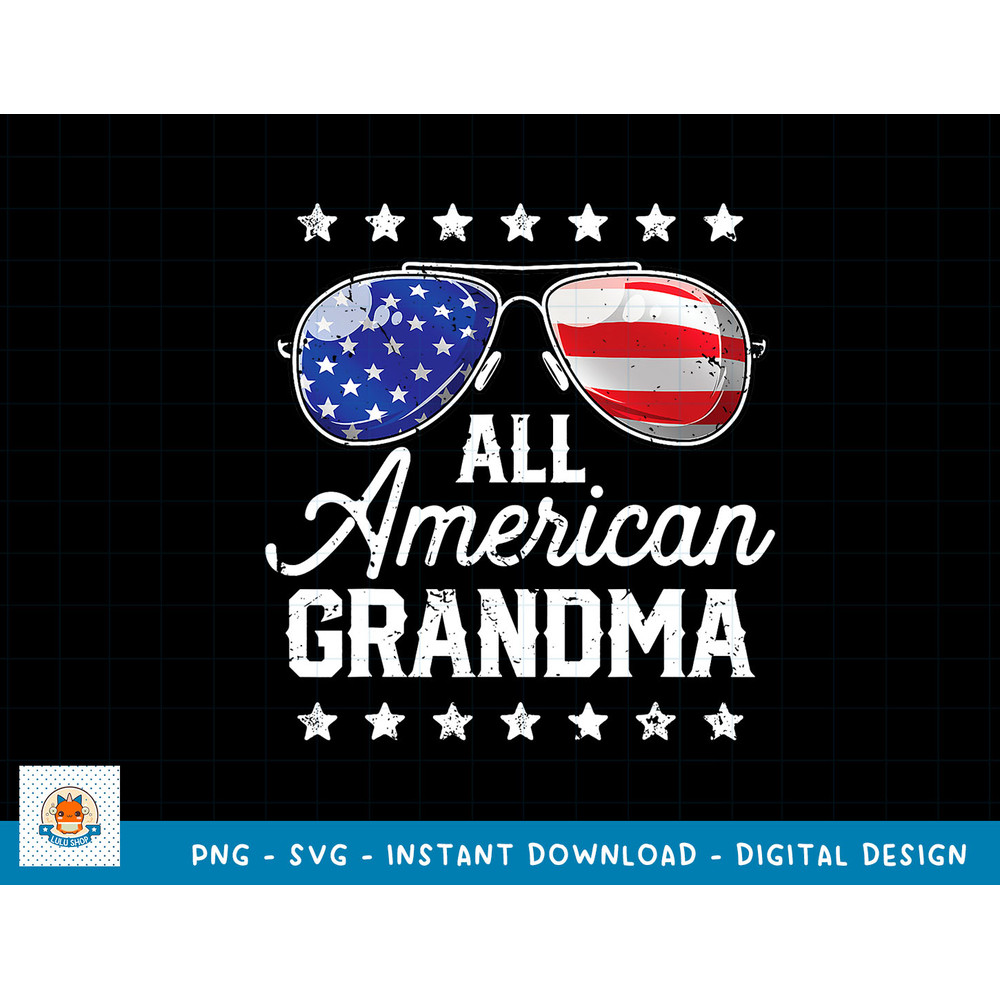 All American Grandma 4th of July Family Matching Sunglasses T-Shirt copy.jpg
