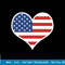 American Flag Heart Shirt - July 4th TShirt I Love USA copy.jpg