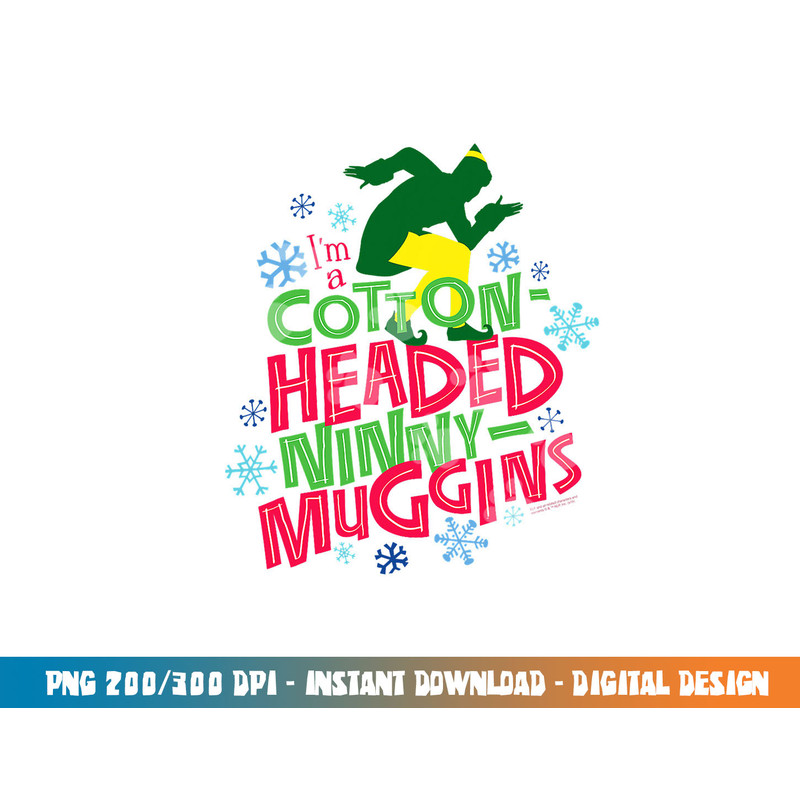 Elf Cotton-Headed Ninny-Muggins png, sublimation .jpg
