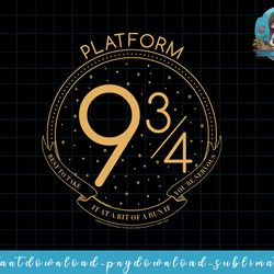 kids harry potter platform 9 &34 line art png, sublimate, digital download