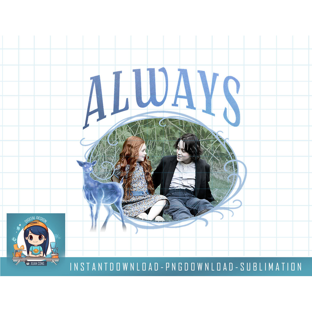 Kids Harry Potter Snape And Lily Always Patronus Portrait png, sublimate, digital download.jpg