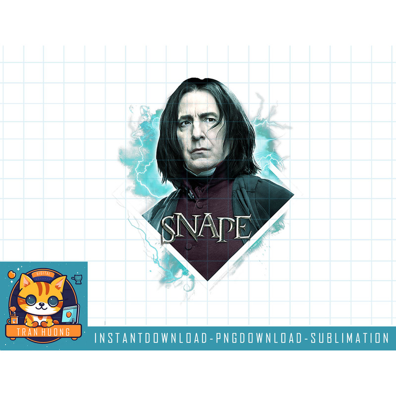 Kids Harry Potter Snape Blue Lightning Character Portrait png, sublimate, digital download.jpg