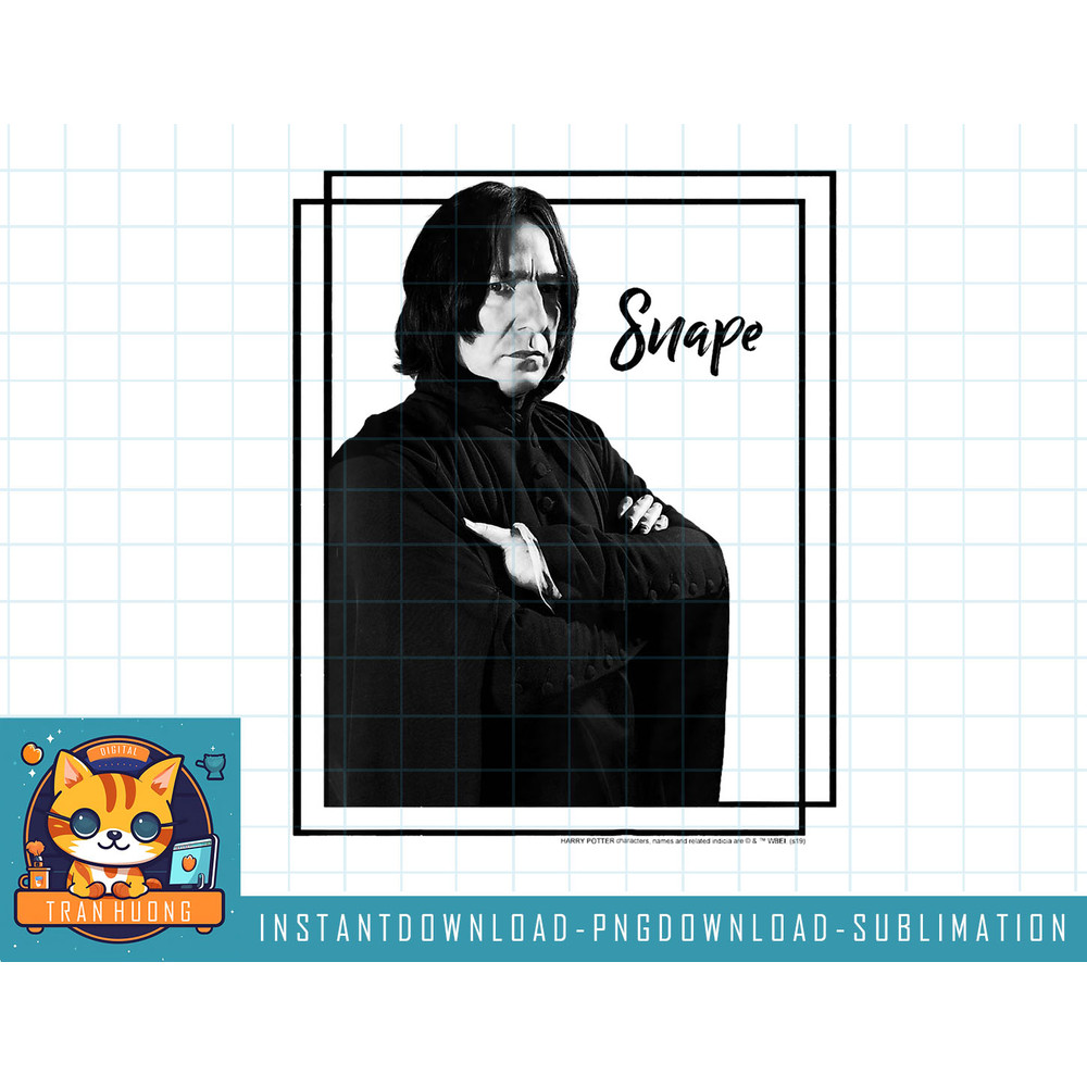 Kids Harry Potter Snape Simple Framed Portrait png, sublimate, digital download.jpg