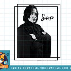 kids harry potter snape simple framed portrait png, sublimate, digital download