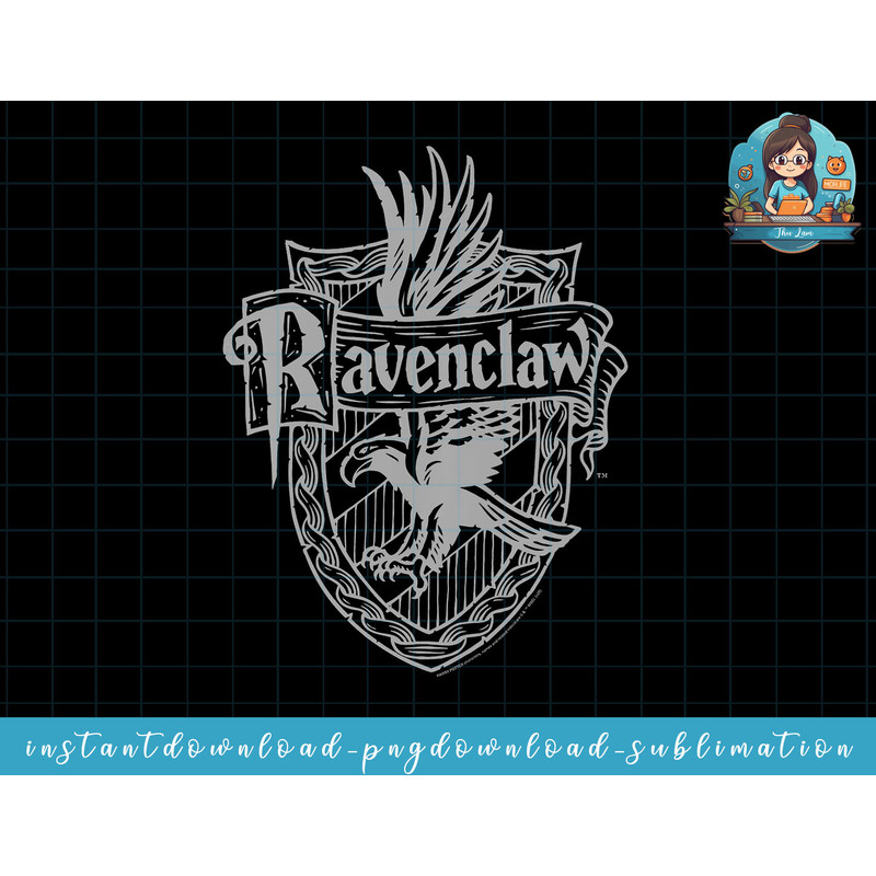 Kids Harry Potter Ravenclaw Detailed Crest png, sublimate, digital download.jpg