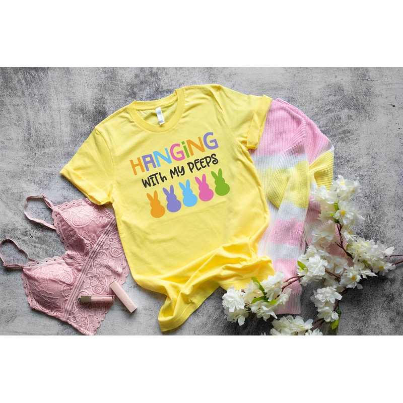 Hanging With My Peeps Shirts, Easter Shirt, Easter 2021 Shirts, Happy Easter Shirt, Family Easter Shirts, Cute Easter Shirts,Gift Easter Day - 2.jpg