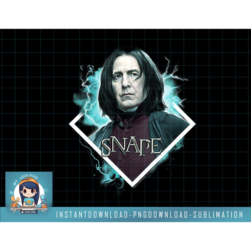 Kids Harry Potter Snape Lightning Portrait png, sublimate, digital download.jpg