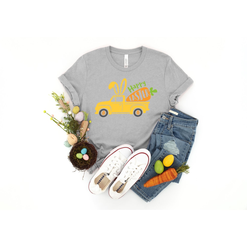 Happy Easter Shirt,Easter Truck Shirt,Easter Shirt For Woman,Vintage Truck with Carrot Shirt,Easter Shirt,Easter Family Shirt,Easter Day - 2.jpg