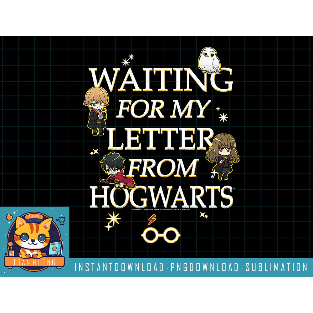 Kids Harry Potter Waiting On My Letter Chibi Anime Style Youth png, sublimate, digital download.jpg