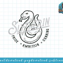 kids harry potter slytherin pride ambition cunning stamp png, sublimate, digital download