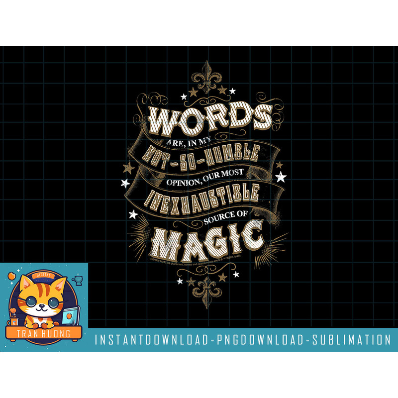 Kids Harry Potter Words Are An Inexhaustible Source Of Magic png, sublimate, digital download.jpg