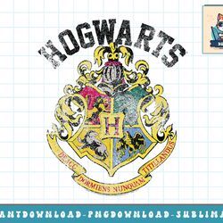 harry potter distressed hogwarts crest png, sublimate, digital download