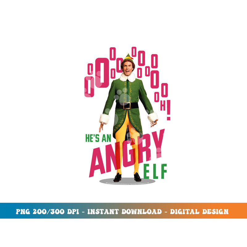 Elf He s an Angry Elf png, sublimation.jpg