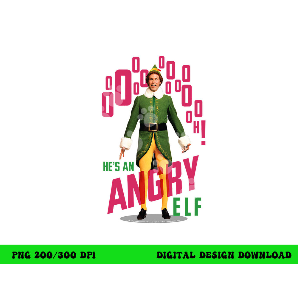 Elf He s an Angry Elf  png, sublimation .jpg
