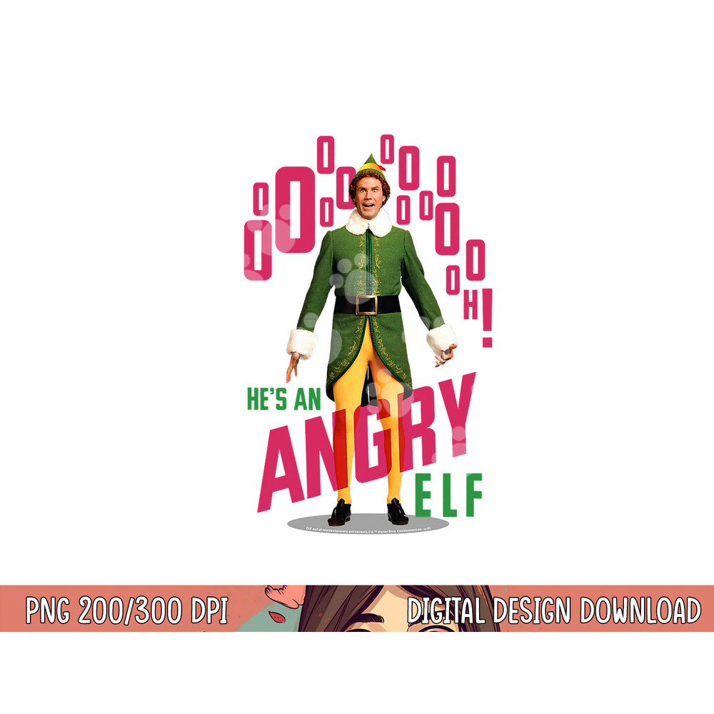 Elf He s an Angry Elf  png, sublimation .jpg