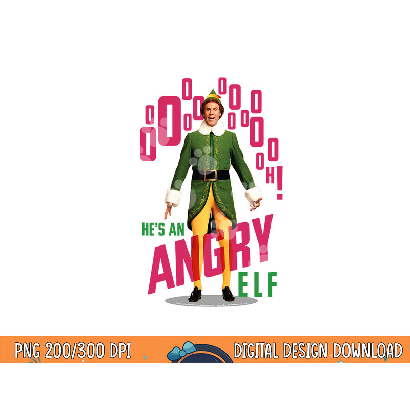 Elf He s an Angry Elf  png, sublimation .jpg