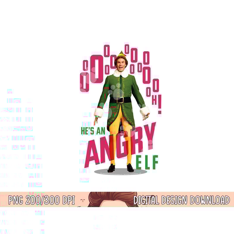Elf He s an Angry Elf png, sublimation .jpg