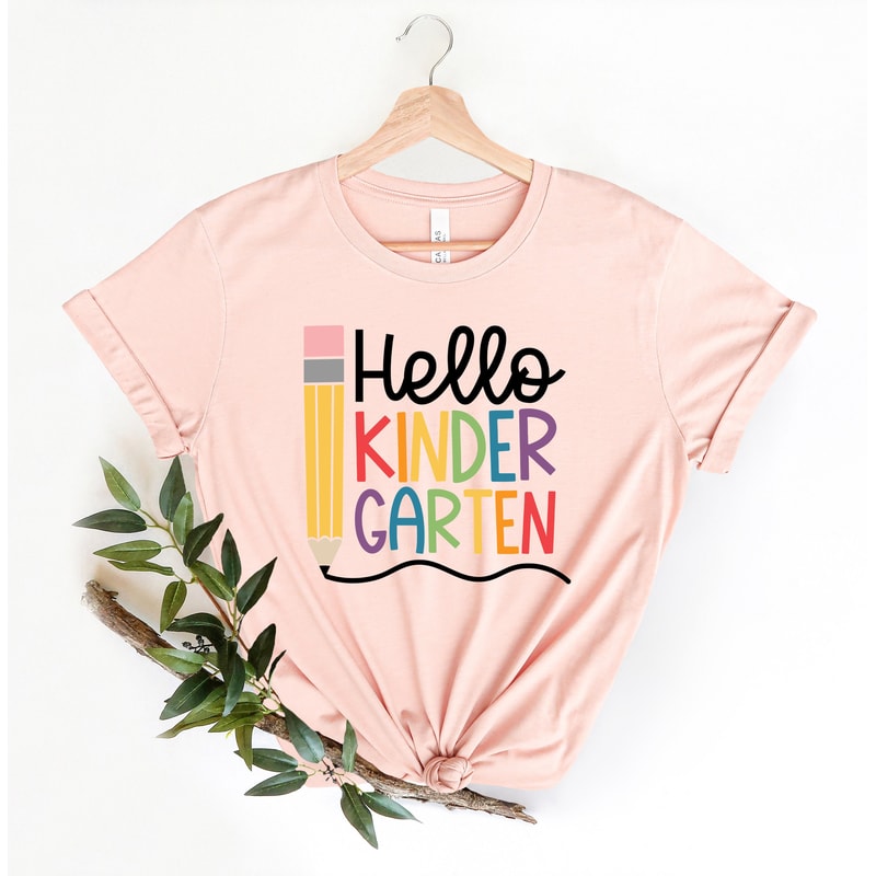 Hello Kindergarten Shirt Kindergarten Teacher Shirt, First Day of School Shirt, Back To School Shirt, First Grade Shirts, Students Shirt - 2.jpg