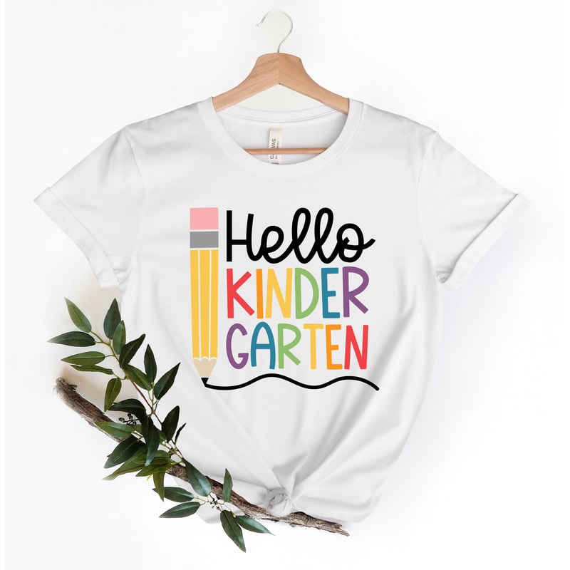Hello Kindergarten Shirt Kindergarten Teacher Shirt, First Day of School Shirt, Back To School Shirt, First Grade Shirts, Students Shirt - 3.jpg