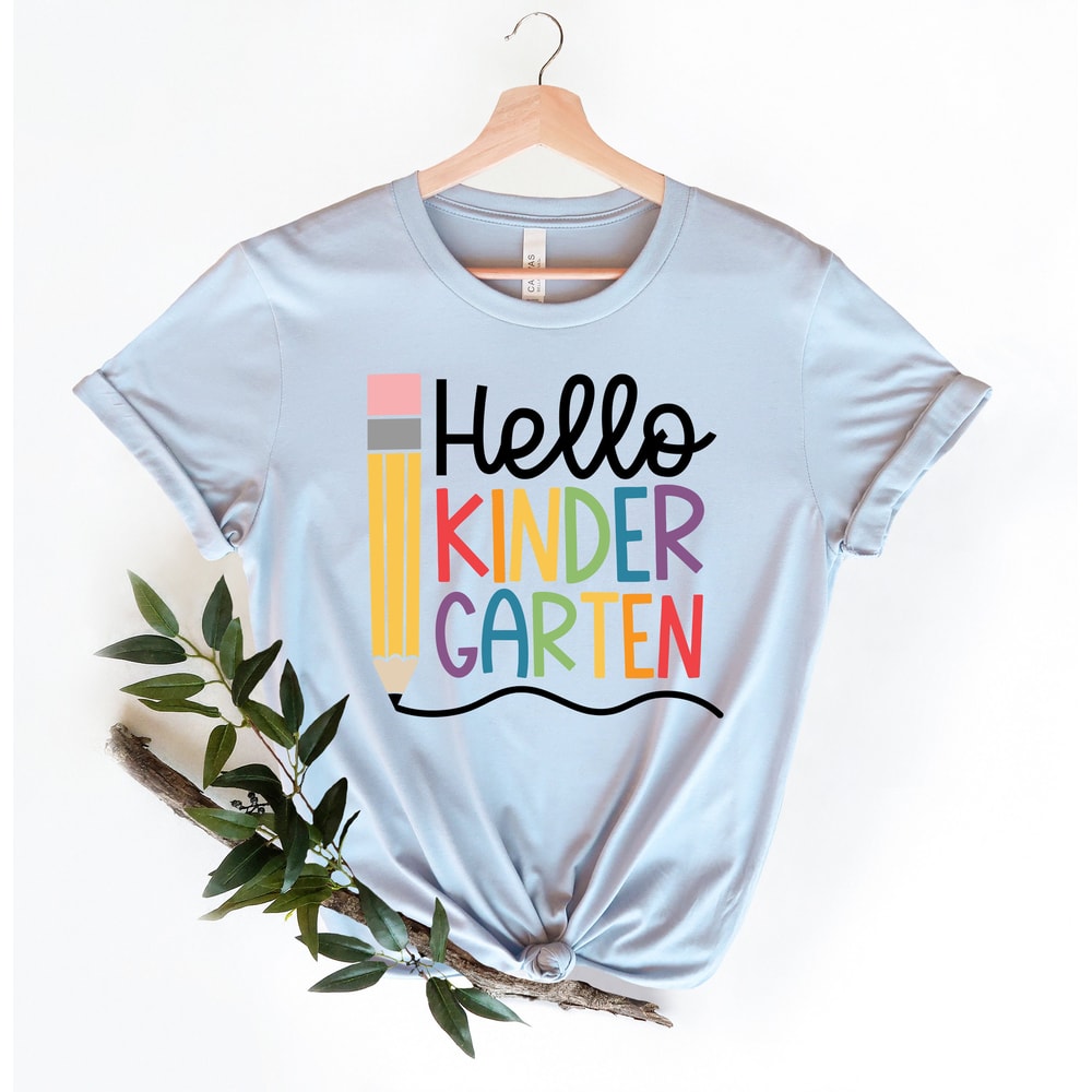 Hello Kindergarten Shirt Kindergarten Teacher Shirt, First Day of School Shirt, Back To School Shirt, First Grade Shirts, Students Shirt - 4.jpg