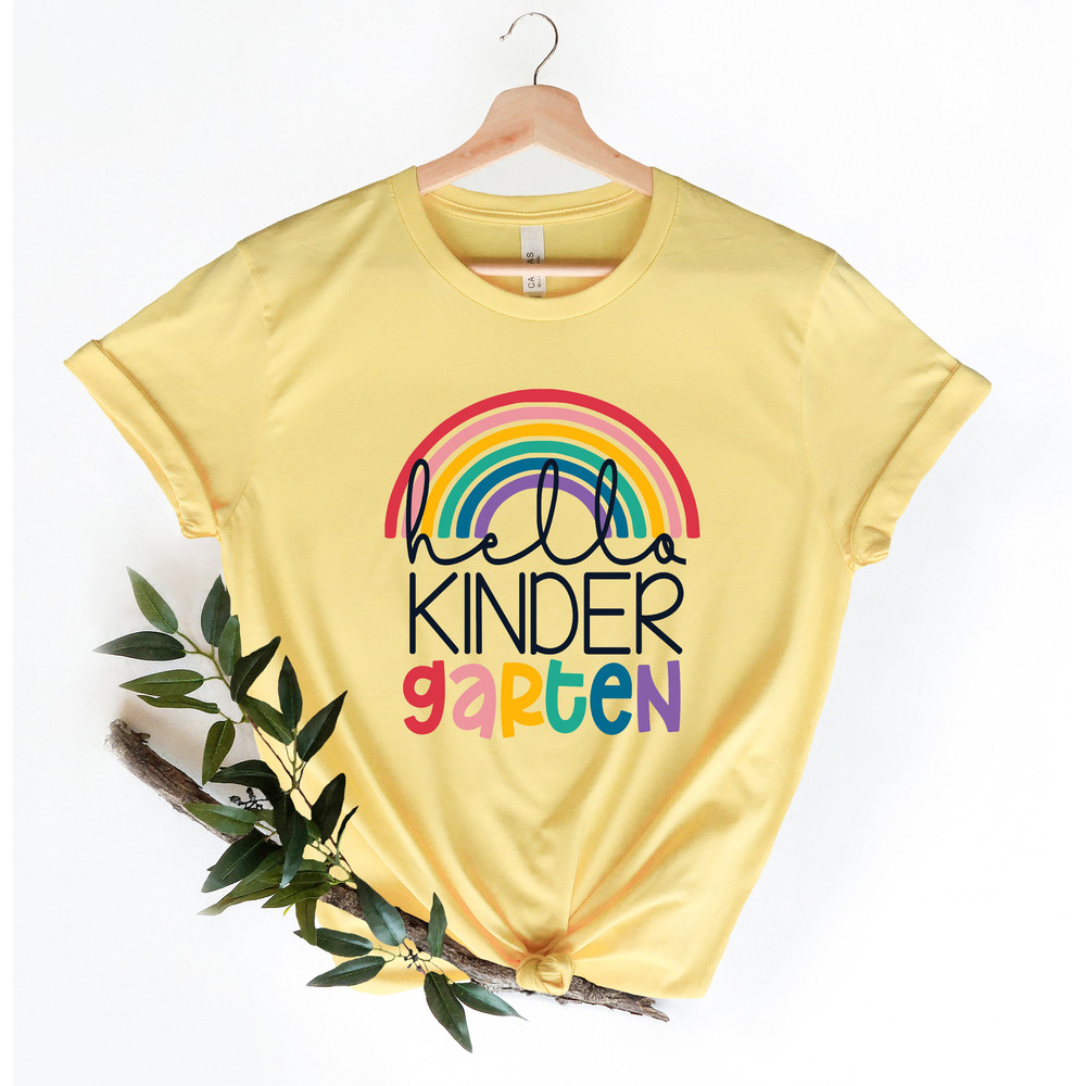 Hello Kindergarten Shirts,Teach Love Inspire Shirt,Back To School Shirt,First Grade Teacher Tee,Teacher Appreciation Tee,1st day of school - 4.jpg