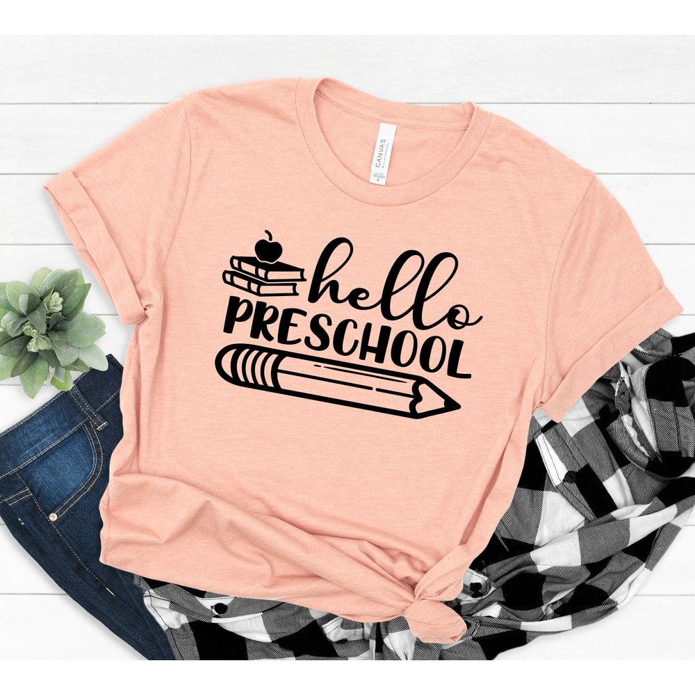 Hello Preschool Shirt,Preschool Teacher Shirt,Teacher Gift,Gift for Teachers,Teacher Shirt,Preschool Teacher,Back to school shirt - 3.jpg