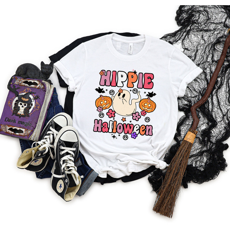 Hippie Halloween  Shirt, Retro Halloween Shirt, Funny Cow Shirt, Funny Halloween Gifts, Halloween Shirt, Halloween Matching Shirt - 2.jpg