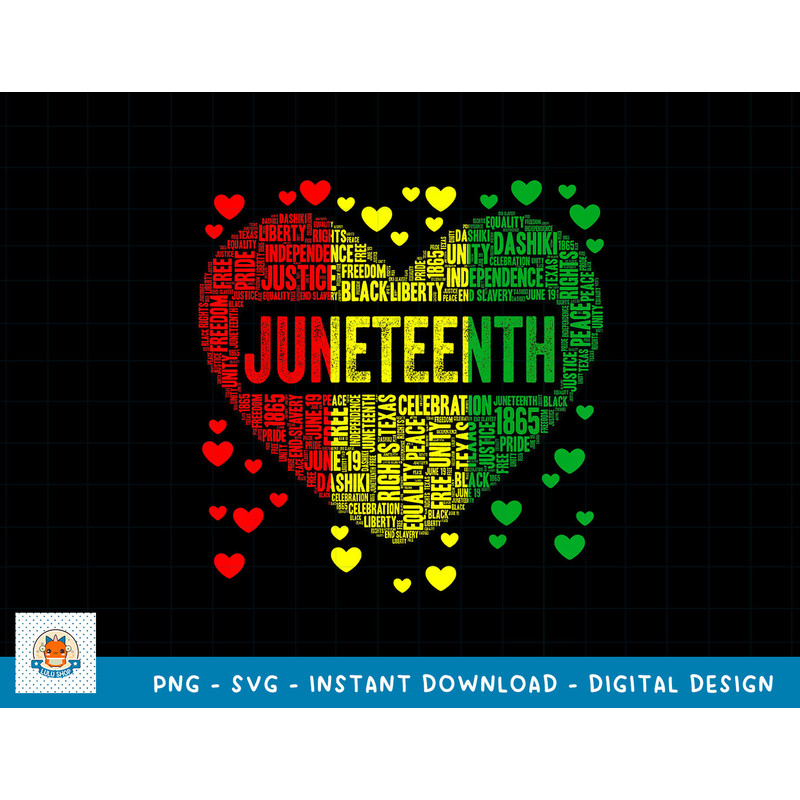 Black History Heart Juneteenth Melanin African American T-Shirt copy.jpg