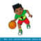Black King Dribbling A Basketball Brown Skin Boys Kids Teens T-Shirt copy.jpg