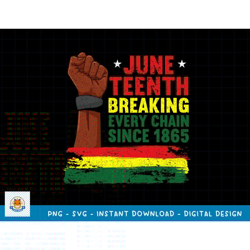 Breaking Every Chain Since 1865 Freedom Funny Juneteenth T-Shirt copy.jpg