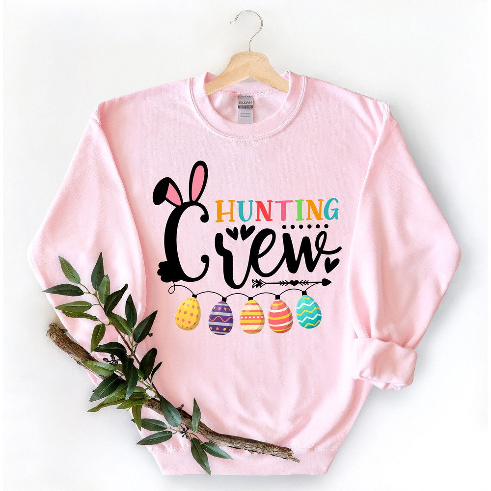 Hunting Crew Shirt, Egg Hunting Crew Shirt, Easter Egg Hunting, Easter Shirt, Family Matching Shirt, Easter Family Shirt, Cute Crew Shirt - 1.jpg