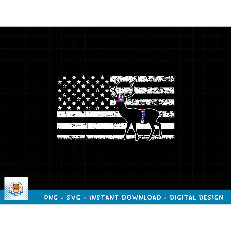 Deer Hunting 4th Of July Cool American Flag Patriotic Hunter T-Shirt copy.jpg