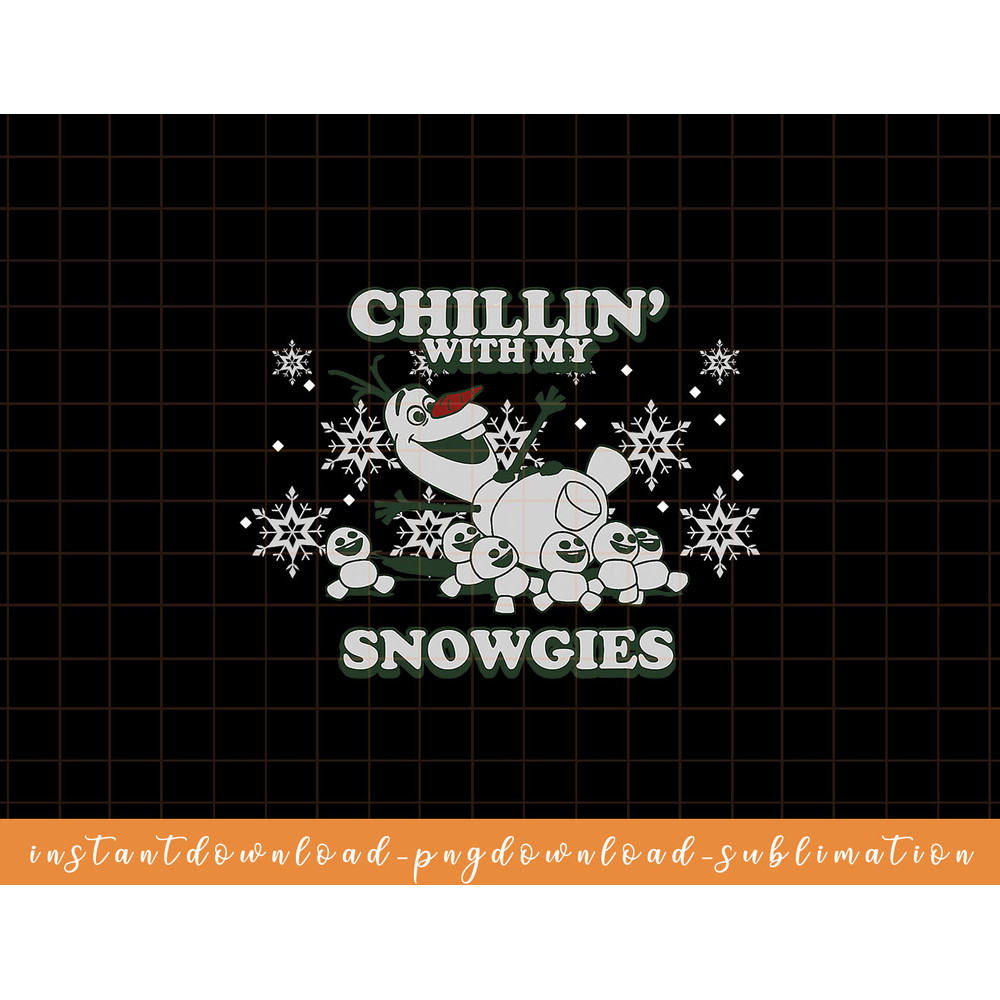 Disney Frozen Olaf Chillin With My Snowgies Snowflake png, sublimate, digital download.jpg