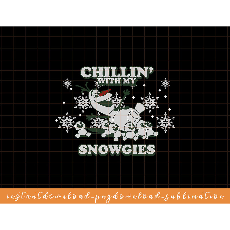 Disney Frozen Olaf Chillin With My Snowgies Snowflake png, sublimate, digital download.jpg