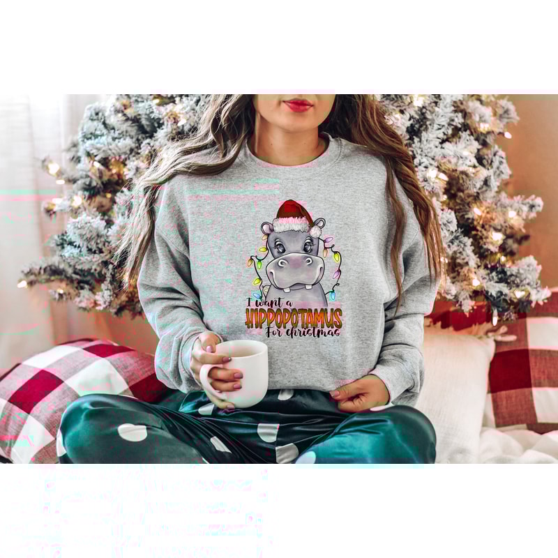 I Want A Hippopotamus For Christmas Sweatshirt,Christmas Hippopotamus Shirt,Funny Christmas Gift Shirt,Christmas Family Shirt,Holiday Gift - 2.jpg