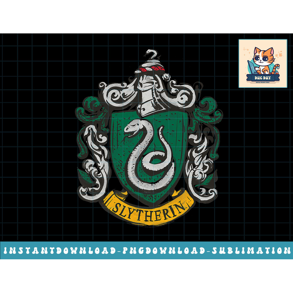 Harry Potter Drawn Slytherin Crest png, sublimate, digital download.jpg