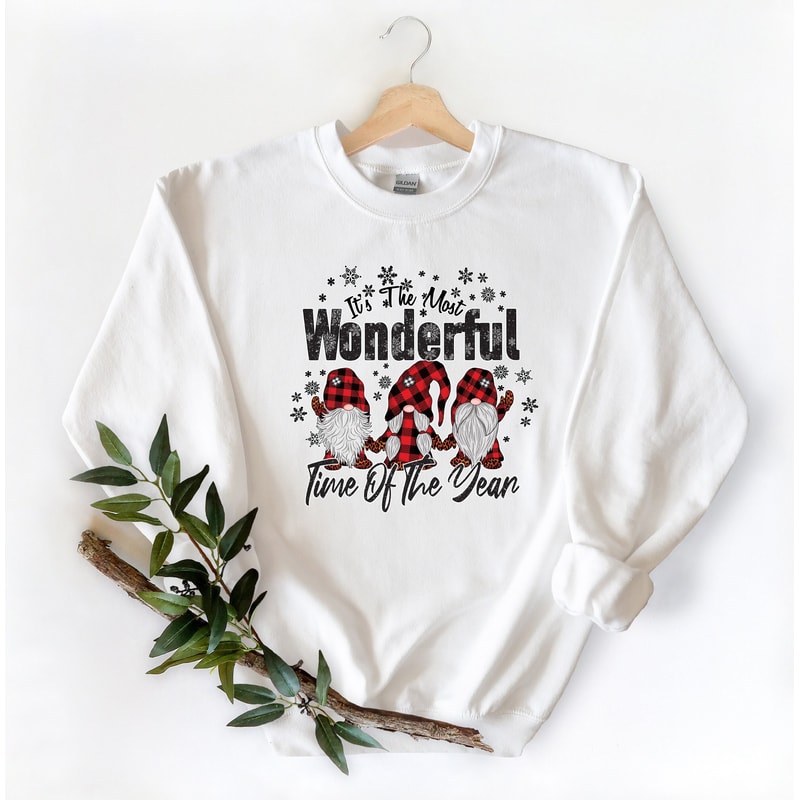 It's The Most Wonderful Time Of The Year Gnome Sweatshirt,Christmas Family Shirt,Christmas Gift,Holiday Gift,Christmas Family Matching Shirt - 1.jpg
