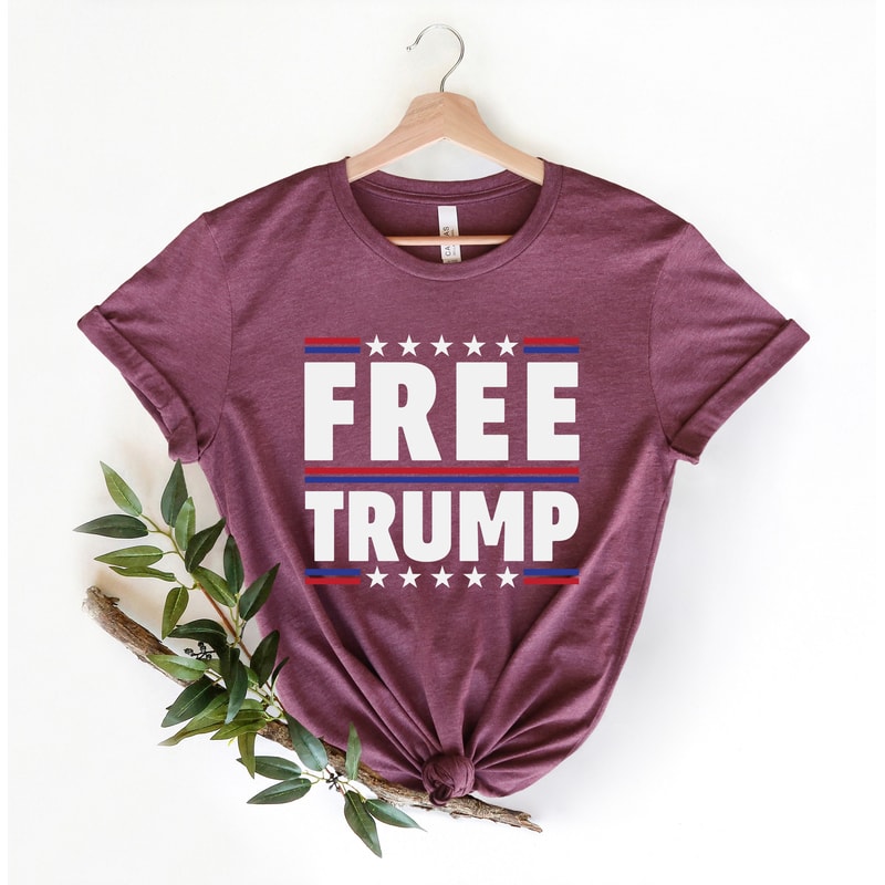 Justice For Trump Shirt, I Stand With Trump Shirts, Free Trump T-Shirts, Trump 2024 Shirts, MAGA Shirts, Save America Tees - 3.jpg