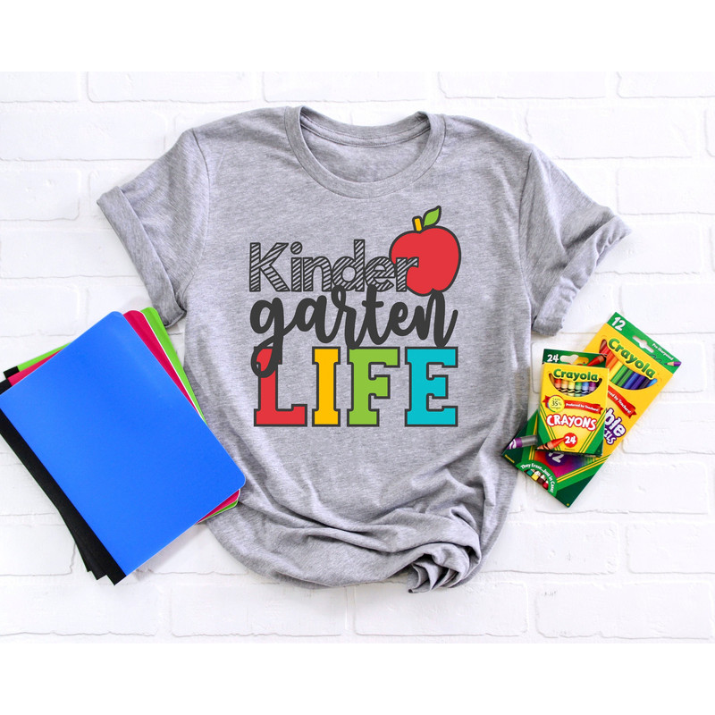 Kindergarden Life Shirts, Teach Love Inspire Shirt, Back To School Shirt,First Grade Teacher Shirts,Teacher Appreciation Shirt,Kindergarten - 1.jpg
