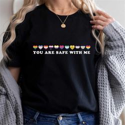 pride ally shirt, lgbtq flags ally t shirt, lgbt support outfit, lgbtqia shirt for ally, rainbow pride shirt, you are sa