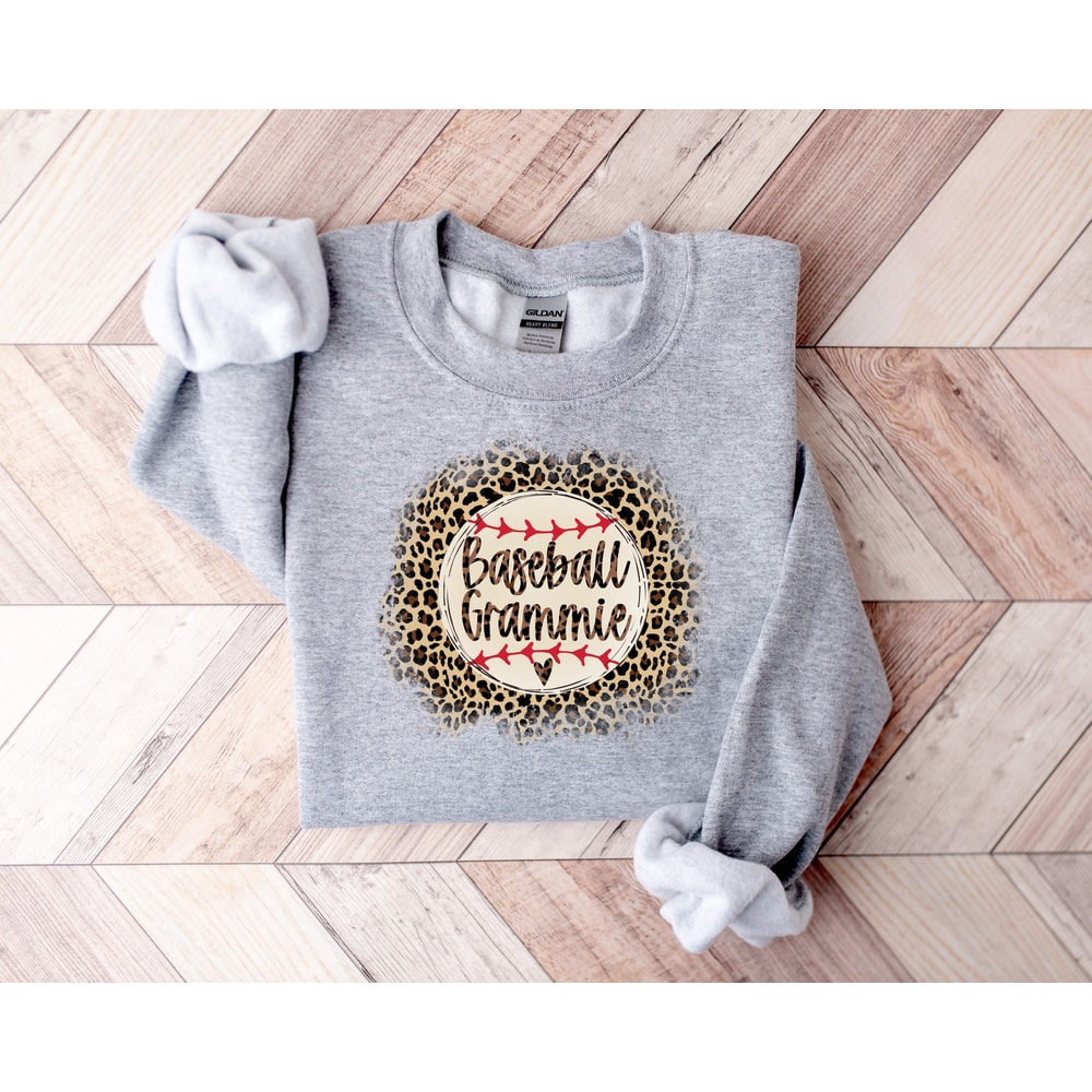 Leopard Baseball Grammie Sweatshirt, Baseball Grammie Sweatshirt, Leopard Baseball Nana Shirt, Baseball Nana Hoodie, Leopard Baseball Shirt - 1.jpg